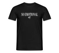Spreadshirt Whitney Houston So Emotional with Autograph White Men’s T-Shirt, XL, Black