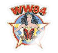 Spreadshirt Wonder Woman 1984 Retro Vintage Sticker, 10 x 10 cm, Transparent Glossy