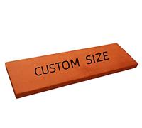 spreedling Custom Bench Cushion Velvet Cushions Outdoor/Indoor Patio Furniture,Dinning Bench,Storage Bench,Shoe Rack,Window Seat Cushions,Thick Upholstery Foam, Accept Specification, Custom Orange