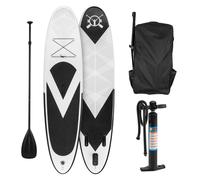 Spreestar Inflatable Paddle Board SUP Board Set 300x10x71cm black-white