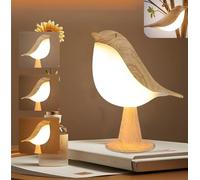 Spreezing Small Desk Lamp, Bird Cordless Table Lamp with Touch Sensor, 3 Color Temperature Cute Night Light for Kids, USB-C Rechargeable Battery Night Lamp for Bedroom NightStand Table
