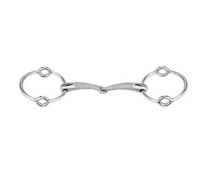 SPRENGER SATINOX Wind-Up Bridle 14 mm Simply Broken - Stainless Steel 135 mm Width