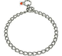 Sprenger Stainless Steel Round Chain Collar with 2 Rings 3 mm for Dogs up to 60 kg (65 cm)