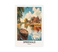 Sprewald, Germany Travel Poster Canvas Poster Bedroom Decor Landscape Office Room Decor Gift 16" L X 24" W