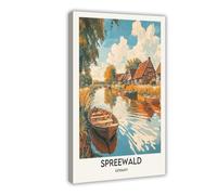 Sprewald, Germany Travel Poster Canvas Poster Bedroom Decor Landscape Office Room Decor Gift 20" L X 30" W