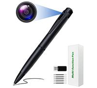 Sprfuk Spy Camera Pen, Mini Hidden Camera HD 1080P Nanny Pocket Cam Covert Body Audio and Video Recorder with Motion Detection for Business Meeting