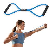SPRI Ultra Toner Resistance Band Figure 8 Exercise Cord, Blue, Heavy