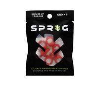 Sprig 1/4"-20 Cinema Camera Cable Management Device 6 Pack Red