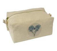 'Sprig of Forget Me Nots' Canvas Wash Bag/Makeup Case (CS00042086)