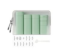 Sprigold 5 Pack Brief and Fashion Travel Bottles TSA Approved, BPA Free Travel Size Travel Containers Refillable Squeeze Bottles for Cosmetic Shampoo Cream Conditioner Lotion Soap… (Nordic Green)