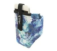 Sprigs Armband for iPhone 11/x/xr/8/7 Plus, Galaxy S10/S9, Google Pixel 4. Lightweight & Comfortable Running Armband, Stretches to Fit All Phones with Case - Blue Floral, Medium