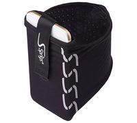 SPRIGS Armband for iPhone 11/x/xr/8/7 Plus, Galaxy S10/S9, Google Pixel 4. Lightweight & Comfortable Running Armband, Stretches - Black Reflective, Medium