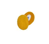 Sprigs EarBags Bandless Ear Warmers Corduroy Earmuffs For Winter (Sunbeam Yellow, Medium)
