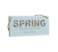 Spring A Lovely Reminder of How Beautiful Change Can Truly Be - Plywood Hanging Room Sign (smlsgn-ds23-springcolour)