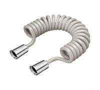 Spring-Action Telescopic Hose Compatible with Bidet Spray Attachments and Standard Shower Heads for Consistent Water Delivery (5m)