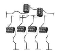Spring Agricultural Planter Hook 6pcs Steel Silver for Seeder Machines | Replacement Tension Part, Stable Load Reduction and Optimal Working Efficiency, Outdoor Field Planting Use