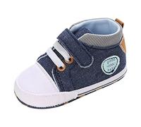 Spring and Summer Children Baby Toddler Shoes Boys and Girls Flat Soles Light Soft Comfortable Solid Color Canvas Girls Summer Shoes Size 4 (Blue, 4 Infant)