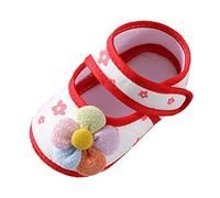 Spring And Summer Children Infant Toddler Shoes Girl Sandals Round Toe Flat Bottom Soft Light Comfortable Solid Color Sparkly Shoes Toddler (Red, 3.5 Infant)