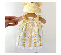 Spring And Summer Dog Fresh Flower Button Sling For Small And Medium Sized Dogs And Cats, Two Legged Pet Dog Clothes(Yellow,4 5.5KG)
