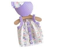Spring And Summer Dog Fresh Flower Button Sling For Small And Medium Sized Dogs And Cats, Two Legged Pet Dog Clothes(Purple,4 5.5KG)