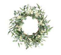 Spring And Summer Garden Decoration Rattan Wreath Artificial Leaf Rattan Door Head Pendant Suitable For Farms Home Wreaths