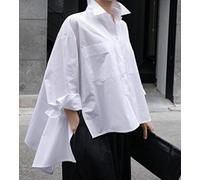 Spring and Summer New Shirt Female Korean Style Cotton Wild Casual Blouses and Tops Loose Pluz Size Women Clothing