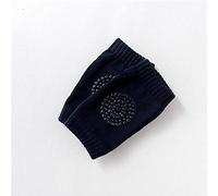 Spring and Summer Terry Boys and Girls Knee Pads Baby Socks Baby Crawling Toddler Thickening Knee Pads (Black)