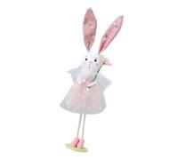 Spring Animal Figure Decors Standing Dolls With Yarn Skirt Flower Designs Animal Gnomes For Home Decoration And Kid Gift Yarns Skirt Dolls