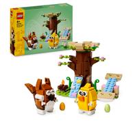 Spring Animal Playground with Tree-House Set 40709