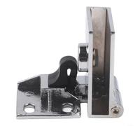 Spring Assisted Glass Cabinet Door Hinge Made from Zinc Alloy Designed for 6mm and 8mm Thickness Glass Panels in Humid Spaces (G)
