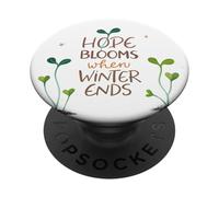 Spring Awakening Hope Blooms When Winter Ends Journey PopSockets Adhesive PopGrip