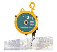 Spring Balancer, Hanging Spring Tool Balancer Self Locking Retractor with Hook and 1.5m Wire Rope, Retractable Spring Balancer Heavy Object Fixture for Factory Pier(1-3kg)