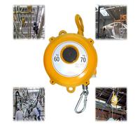 Spring Balancer, Tool Balancer Retractable 1.5m Alloy Hook Tower Wheel Wire Rope Hanging Equipment 1-200kg(60-70kg)