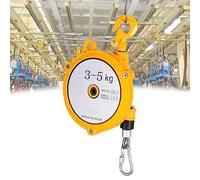 Spring Balancer with 1.5m Cable and Hook - Adjustable Retractable Tool Holder for Workshops and Factories in Yellow(3-5kg)