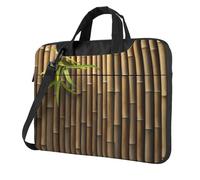 Spring Bamboo Printed Waterproof Laptop Case Ultra-Thin Portable One-Shoulder Laptop Bag 600d Oxford 13in/14in/15.6in