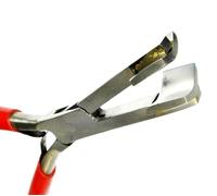 Spring Bar Jewelry Making Pliers with Concave Convex Jaws for Bracelet Forming Curving and Bending