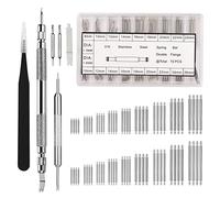 Spring Bar Tool,Watch Band Tool Set, Watch Wrist Bands Strap Removal Repair Fix Kit with 3 Extra Tips Pins & Heavy Duty 316 Stainless Steel Pins, 8mm-26mm,