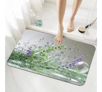 Spring Bath Mat Non Slip 100x160cm, Quick-drying Bathroom Shower Floor Mat, Super Absorbent Carpet, Indoor Easy to Clean Washable Rug for Bedroom, Living Room, Kitchen, Toilet, Door, Bathtub 5-1004