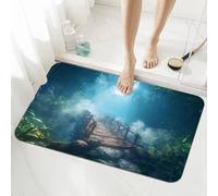 Spring Bath Mat Non Slip 60x90cm, Quick-drying Bathroom Shower Floor Mat, Super Absorbent Carpet, Indoor Easy to Clean Washable Rug for Bedroom, Living Room, Kitchen, Toilet, Door, Bathtub 5-1024