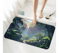 Spring Bath Mat Non Slip 60x90cm, Quick-drying Bathroom Shower Floor Mat, Super Absorbent Carpet, Indoor Easy to Clean Washable Rug for Bedroom, Living Room, Kitchen, Toilet, Door, Bathtub 5-1014