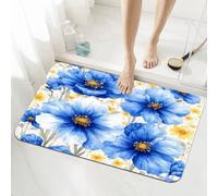 Spring Bath Mat Non Slip 60x90cm, Quick-drying Bathroom Shower Floor Mat, Super Absorbent Carpet, Indoor Easy to Clean Washable Rug for Bedroom, Living Room, Kitchen, Toilet, Door, Bathtub 5-1000
