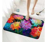 Spring Bath Mat Non Slip 60x90cm, Quick-drying Bathroom Shower Floor Mat, Super Absorbent Carpet, Indoor Easy to Clean Washable Rug for Bedroom, Living Room, Kitchen, Toilet, Door, Bathtub 5-1020