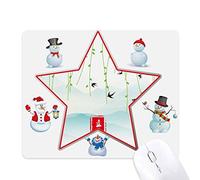 Spring Begins Twenty Four Solar Term Christmas Snowman Family Star Mouse Pad
