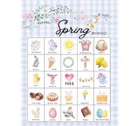 Spring Bingo: Game for birthday idea party | Holiday board game for celebration activity, classroom use, senior citizen activity