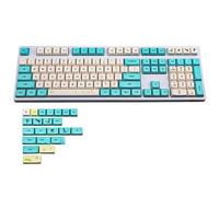 Spring Bloom Key Cap Dye Sublimation Process Ski Cap 130Key Height Mechanical Keyboard Installation