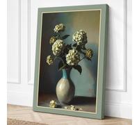 Spring Blooms in Cream Canvas Wall Art Print 36x24 Inch (91 x 61 cm)