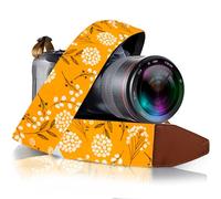 Spring Blossom Flowers Camera Shoulder Strap Belt For All DSLR Camera-Vibrant Design Universal Strap, Multi Color Neck Belt Gift for Men & Women Photographers, Yellow Flowers