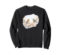 Spring Blossoms Birds on Branch Sweatshirt