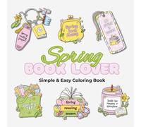 Spring Book Lover: Simple & Easy Coloring Book