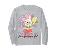 Spring Bouquet for a Gorgeous Girl Book Lover Long Sleeve T-Shirt